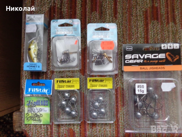 Джиг глави,силикони,воблер,тройни куки.