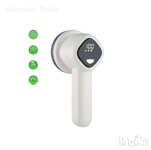 Уред за почистване на мъх и влакна от дрехи с цифров дисплей