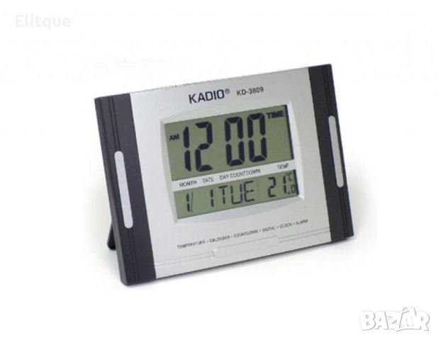 Голям настолно-стенен мултифункционален електронен часовник, снимка 5 - Други стоки за дома - 52815710