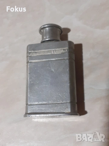 Старо малко калаено шишенце - шише, снимка 3 - Антикварни и старинни предмети - 53357251