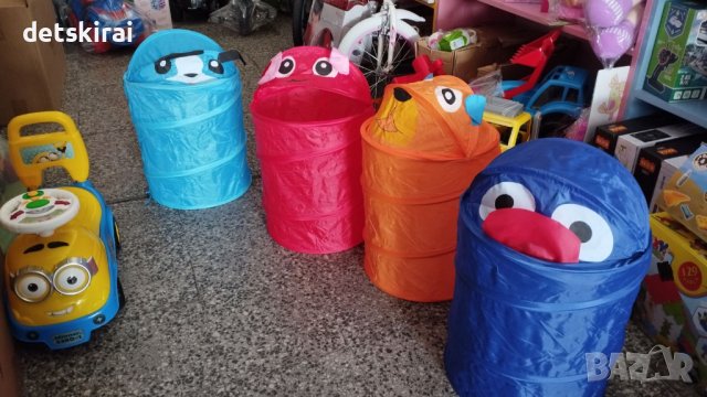 Кош за играчки с капак-глава   