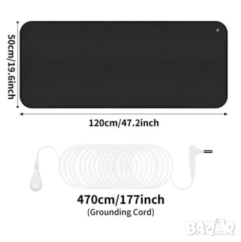 Уелнес Заземяваща Подложка за Заземяване Антистатичен Заземител Заземяващо Килимче за Заземяване БИО, снимка 18 - Други - 51999096