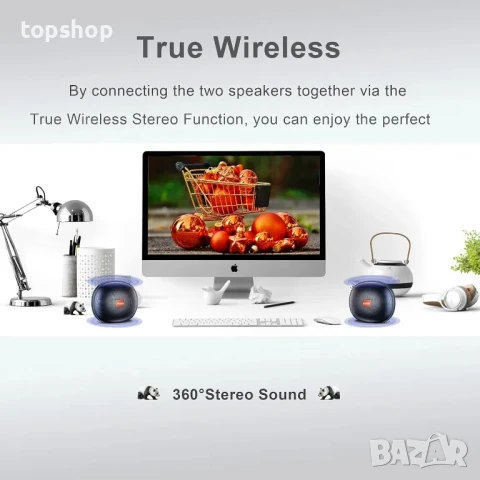 НОВА, ТЕСТВАНА Bluetooth колонка, SD слот за карта IPX6, Bluetooth, FM радио, 12 часа батерия..., снимка 4 - Слушалки и портативни колонки - 50553847