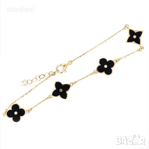 Златна дамска гривна Vuitton 3,09гр. 18,0см. 14кр. проба:585 модел:26509-6, снимка 1