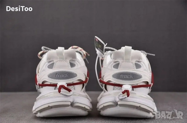 Balenciaga Track Sneaker "White/Red Laces , снимка 6 - Маратонки - 54358362