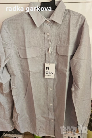 Дамска риза в сиво