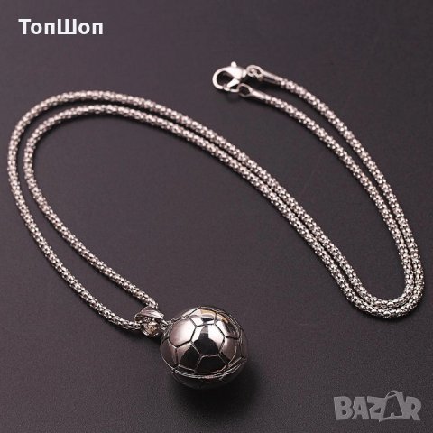 Футболна топка - Колие ( Сребристо или Златисто ), снимка 9 - Колиета, медальони, синджири - 31195458