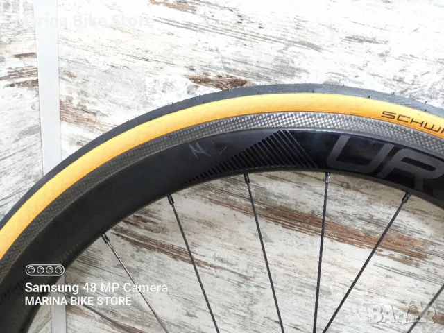 Карбонови шосейни капли Ursus Miura C50 Schwalbe One , снимка 9 - Части за велосипеди - 48495825