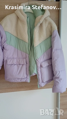зимно шарено и атрактивно яке, снимка 4 - Якета - 53948856