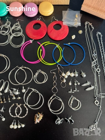 Огромен комплект бижута , снимка 12 - Обеци - 54162243