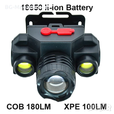 Евтин акумулаторен LED челник фенер за глава USB зареждане 18650 zoom регулиране на светлината, снимка 10 - Къмпинг осветление - 50938641