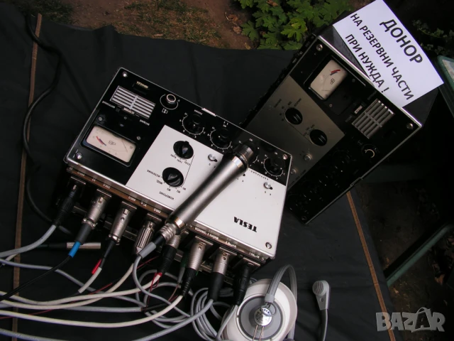 Винтидж, колекционерски аудио миксер Tesla ART-420 1+1 бр.