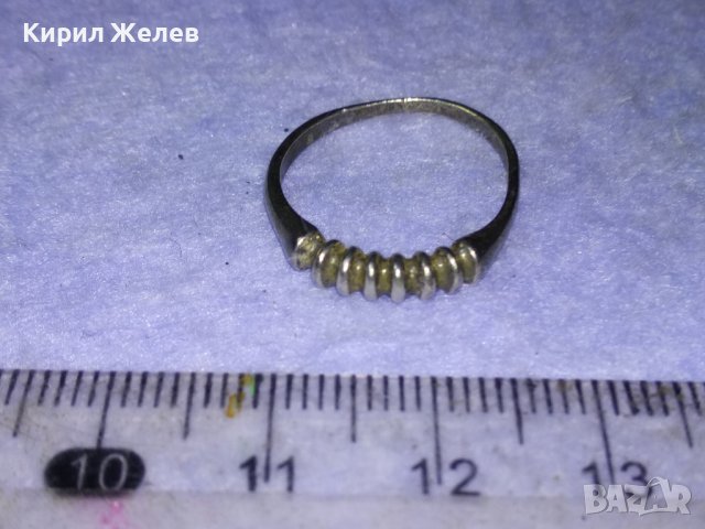 Старинен СРЕБЪРЕН АРТ ДЕКО ПРЪСТЕН ВИСОКА ПРОБА СРЕБРО АВТОРСКА РЪЧНА МАЙСТОРСКА ИЗРАБОТКА 39899, снимка 5 - Антикварни и старинни предмети - 42928837