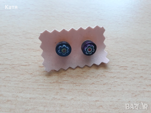 Обеци от муранско стъкло , снимка 7 - Обеци - 52732274