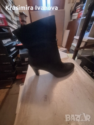нови боти Флавия естествена кожа и велур , снимка 2 - Дамски боти - 52506539