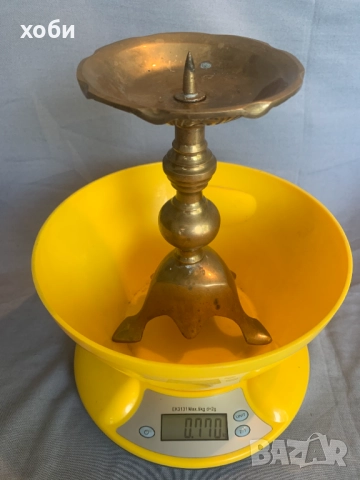 стар бронзов свещник 