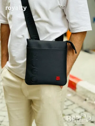 Нова Мъжка Черна Маркова Кожена Чанта Различни Дизайни , снимка 10 - Чанти - 55953209