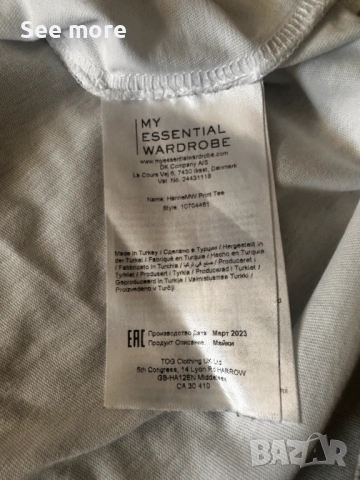 My Essential Wardrobe  дамска тениска M, снимка 5 - Тениски - 53917462