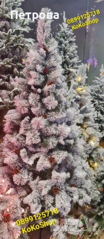 Елха/луксозна заснежена елха/луксозна елха/Коледна елха, снимка 4 - Декорация за дома - 42740143