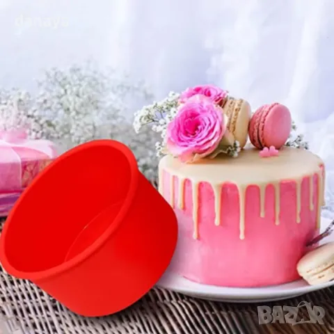 5808 Малка кръгла форма за печене молд за кексчета ринг за оформяне, 10 см, снимка 7 - Форми - 49644276