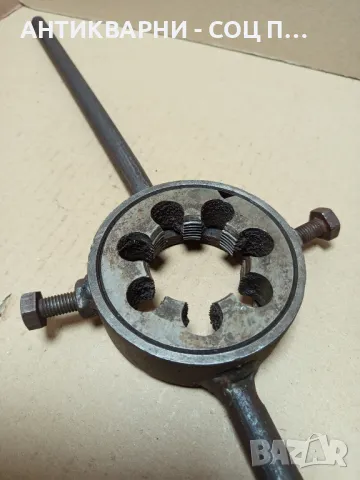 Стар Голям Върток С Голяма Плашка За Резби Резба., снимка 2 - Антикварни и старинни предмети - 49743694
