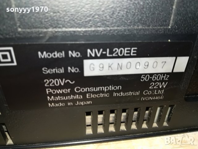 panasonic nv-l20ee video-made in japan 0508211124, снимка 15 - Плейъри, домашно кино, прожектори - 33729425