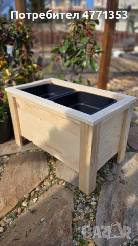 Дървени кашпи/саксии/плантери за двор, градина или тераса, снимка 3 - Саксии и кашпи - 53906294