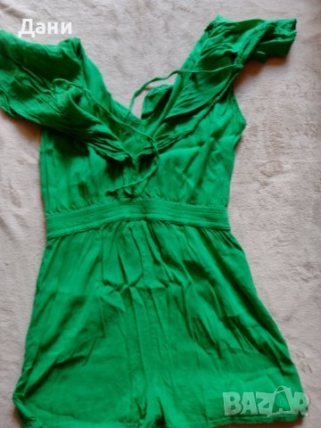 Къс гащеризон в зелено , снимка 1