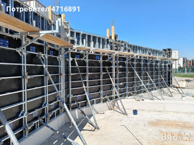 НОВ рамков кофраж за стени и колони, поцинкован, 3,0 м - 135 кв.м, снимка 2 - Строителни материали - 53267374