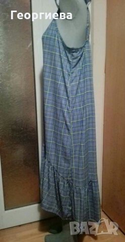 Нова красива рокля, в синьо и жълто👗🍀L,XL👗арт.488, снимка 2 - Рокли - 29894877