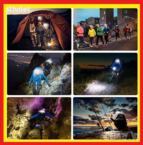 LED ФЕНЕР ЧЕЛНИК РАБОТНА ЛАМПА ЗА ЧЕЛО НОВО, снимка 16 - Лед осветление - 38972587