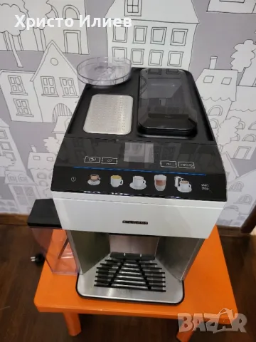 Кафеавтомат Siemens EQ 500 Бяла Кафемашина Сименс Каферобот с кана за мляко, снимка 10 - Кафемашини - 47444544