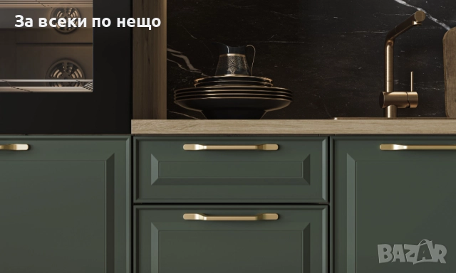 Кухненски шкаф PARMA ВМ60/36 дъб артисан/тъм.зелено Код P1601, снимка 3 - Шкафове - 52589000