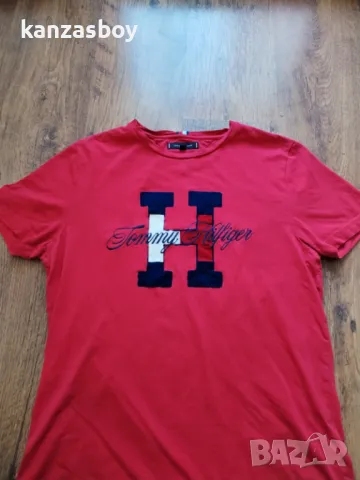 Tommy Hilfiger - страхотна мъжка тениска L, снимка 5 - Тениски - 48882445