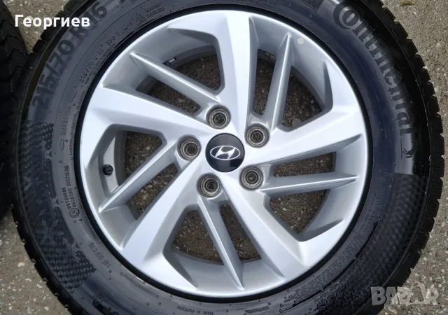 Оригинални джанти от Hyundai 16-цола с нови зимни гуми, снимка 8 - Гуми и джанти - 56075976