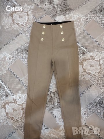 Панталон със висока талия ZARA, снимка 1 - Панталони - 44230223