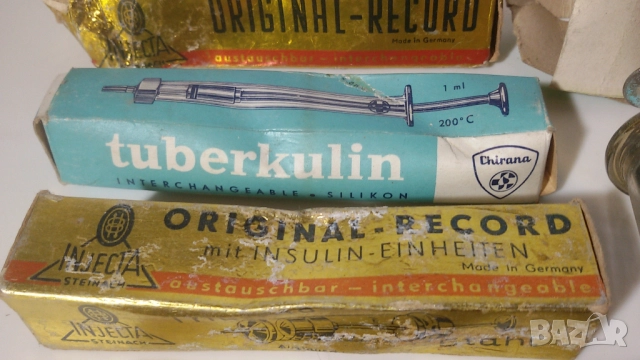 Лот стари стъклени спринцовки, снимка 8 - Антикварни и старинни предмети - 51067939