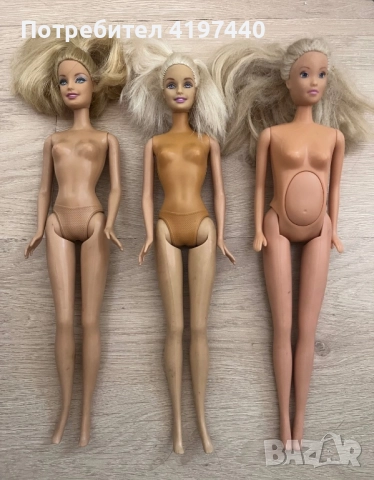 Стари кукли Барби + рядка бременна Барби с бебе