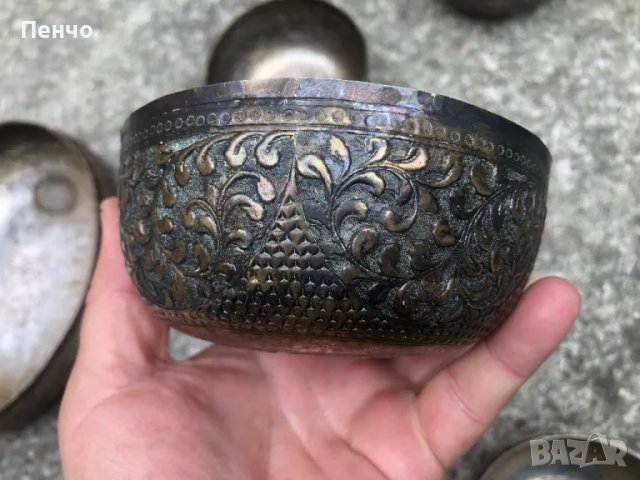 старинен ръчно чукан сервиз, снимка 9 - Антикварни и старинни предмети - 47783953