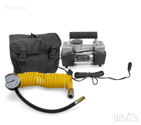 Компресор за гуми с два цилиндъра 12V, снимка 1