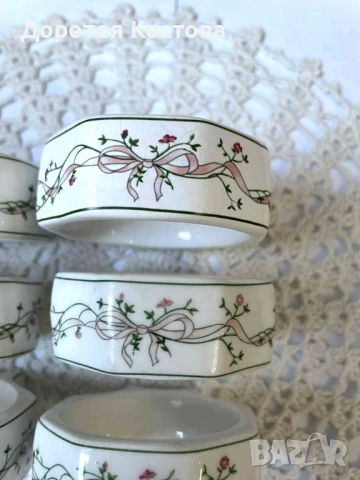 Красиви порцеланови пръстени от Англия , снимка 3 - Антикварни и старинни предмети - 52248720