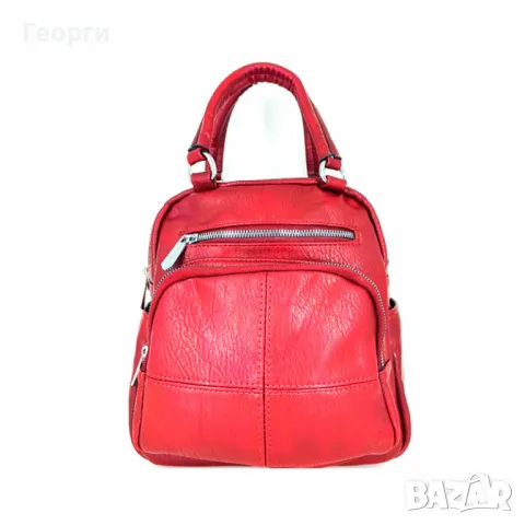 Дамска раница / чанта 2в1 - различни цветове от висококачествена еко кожа, снимка 4 - Чанти - 49286912