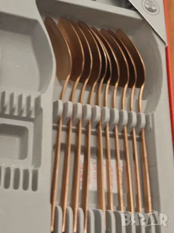   разпродажба Нови прибори за хранене неръждаема стомана 54 броя антична мед , снимка 5 - Прибори за хранене, готвене и сервиране - 47624281