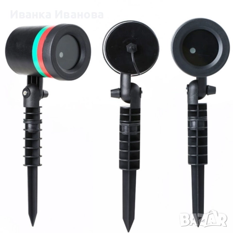 Лазерен прожектор Проектор за Коледна украса "Коледна лазерна лампа с Празнична светлина", снимка 6 - Външни лампи - 52417234