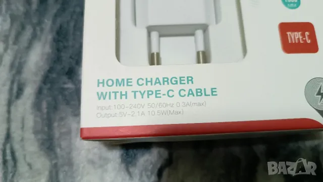 Usb Зарядно + кабел Tape C, снимка 2 - Резервни части за телефони - 48933180