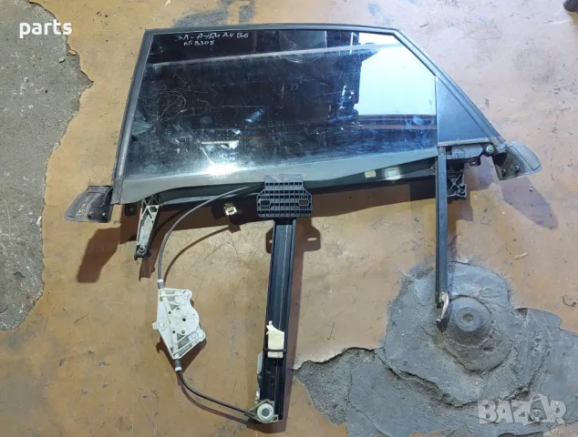 Заден Ляв Стъклоповдигач - Стъкло и Рамка Ауди А4 Б6 N:9308, снимка 2 - Части - 50340739