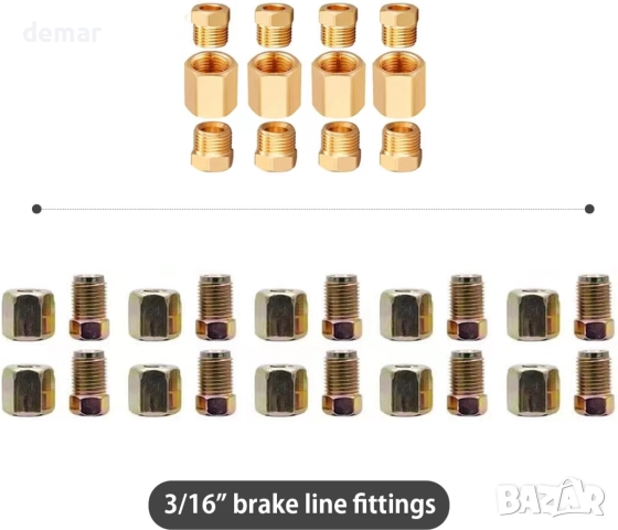 AXILYZE 10 м меднопокрита спирачна тръба и аксесоари, комплект за автомобилна смяна, снимка 2 - Аксесоари и консумативи - 51745880