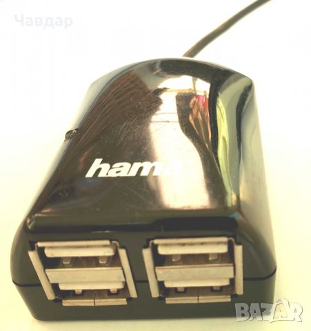 USB 2.0 разклонител HAMA / USB 2.0 Hub HAMA, снимка 3 - Други - 31507657