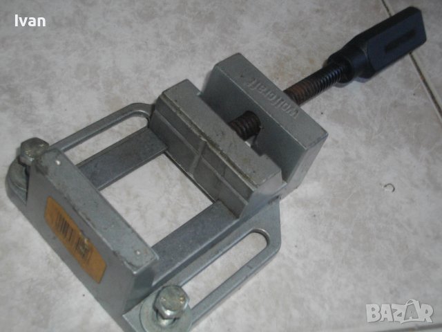 Ново Немско Машинно Менгеме За Стойка На Бормашина-Алуминиево-Отваря До 65 мм-WOLFCRAFT-ОТЛИЧНО, снимка 6 - Бормашини - 40175324