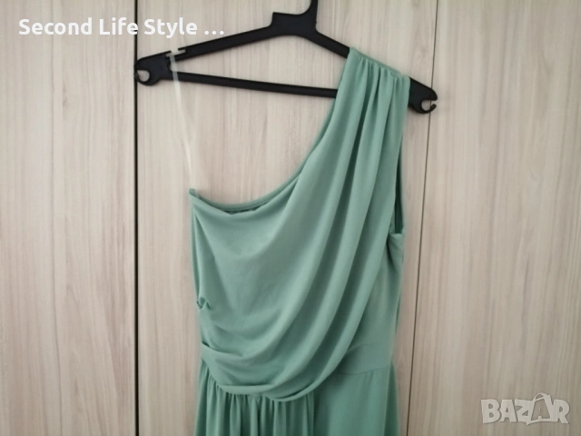 Италианска дълга елегантна дамска рокля по тялото р-р M, снимка 5 - Рокли - 54222000